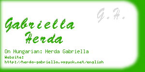 gabriella herda business card